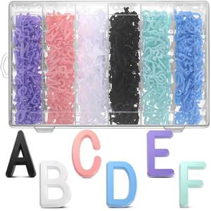 lot 637 image: Yexiya 1035 Pcs Board Letters with Organizer Case Set Include 34 Multicolor Plastic Pre Cut Characters Cursive for Felt Message Board Letters Numbers Symbols - Retail $19