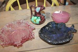 lot 4055 image: Vintage Pitcher, Trinket Dish & More