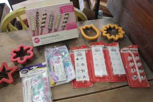 lot 4081 image: NIP Pretzel Molding Kit, Cookie Cutters & More
