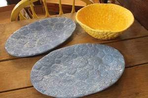 lot 4097 image: Serving Bowl and Platters