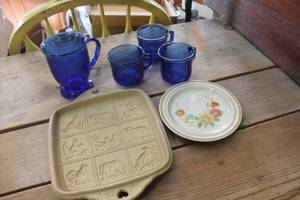lot 4117 image: Cobalt Blue Coffee Cups & More