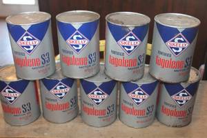 lot 4142 image: 9 Full Cans Skelly Motor Oil