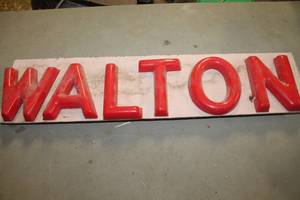 lot 4146 image: Vintage Walton Sign 30 long