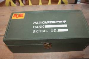 lot 4154 image: Vtg. Wood G.I. Joe Storage Box