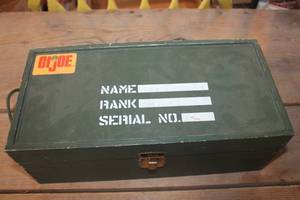 lot 4156 image: Vtg. Wood G.I. Joe Storage Box