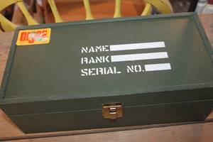 lot 4158 image: Vt. Wood G.I. Joe Storage Box