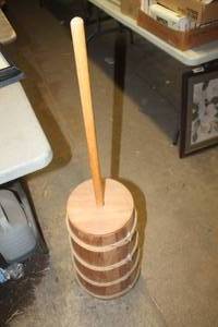 lot 4191 image: Vintage Wood Butter Churn