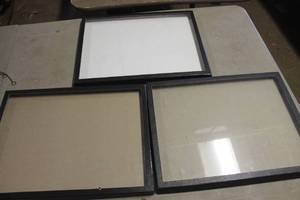 lot 4192 image: Vintage Glass Top Display Frames 16 x 12