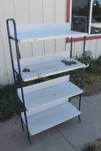 lot 4199 image: Metal Shelf 31 wide x 37 tall x 13 deep