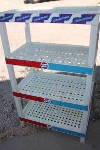 lot 4202 image: Plastic Pepsi Shelf 31 wide x 51 tall x 18 deep
