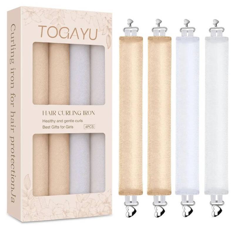 lot 29051 image: Heatless Curls Overnight Set, 4PCS Multi-Tonal Velvet Hair RollersNo Heat Damage Overnight Curls, Heat-Free Styling Tool for Long Hair, Comfortable Frizz Free Hair Curlers To Sleep In - Retail $16