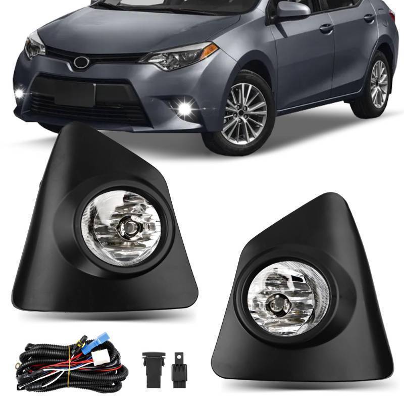 lot 38685 image: Fog Lights Fits Toyota Corolla S SE 2014 2015 2016 - Halogen - Retail $36