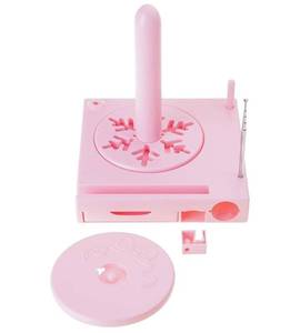 lot 64369 image: Yarn Holder Dispenser with Phone Stand and Drawer Multifunctional Thread Bobbin Organiser for Crocheting Knitting Portable Bobbin Box - Retail $33