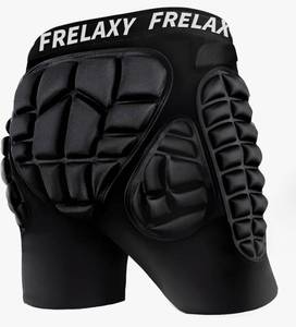 lot 64375 image: 3D Protective Butt Pads Padded Shorts for Snowboard, Ski and Skate, Crash Pad Impact Gear, Protection for Tailbone, Hip, and But - Retail $30