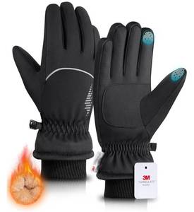 lot 64413 image: Winter Gloves with WaterproofTouchscreenWarm, Thermal Snow Glove for Cold Weather Running, Ski, Cycling, Women Men - Medium - Retail $20