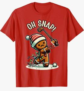lot 64418 image: Most Likely to Play Golf with Santa Family Christmas T-Shirt - Retail $20