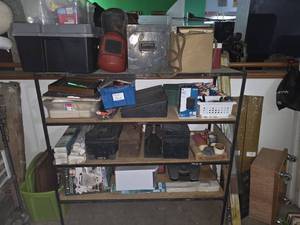lot 40 image: Large shelf,  with contents