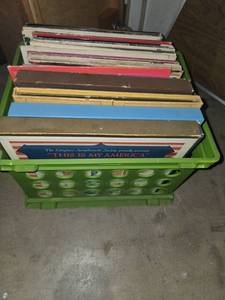lot 41 image: Tub of record albums