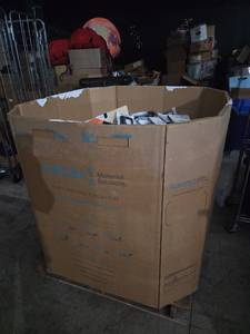 lot 241 image: Mixed Lot Phone Cases Watch Bands Screen Protectors Composition Books & Accessories Gaylord Box