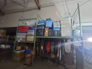 lot 252 image: 2 Swctions of 12 Foot Pallet Racking & Industrial Shelving  CONTENTS NOT INCLUDED. RACK ONLY