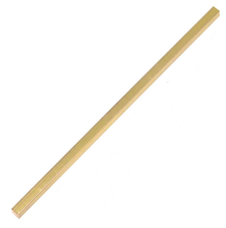 lot 28697 image: 1 pcs 38 x 38 C360 Brass Square BAR 12 Long Solid 0.38 Flat Mill Stock - Retail $13