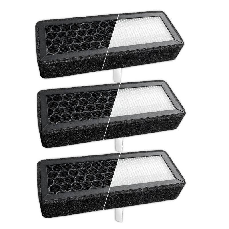 lot 38793 image: 3Pcs X2DP2S Air Filters(HEPA 13  Activated Carbon) for Bambu Lab X2DP2S 3D Printer,Dual-Layer Upgrade Replacement Filter for VOCs,Odors,PM2.5&Ultrafine Particles,Enhanced Filtration for 3D Printing - Retail $26