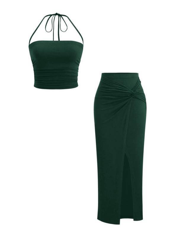 lot 38802 image: Womens 2 Piece Set Summer Vacation Outfits Going Out Matching Set - Retail $37