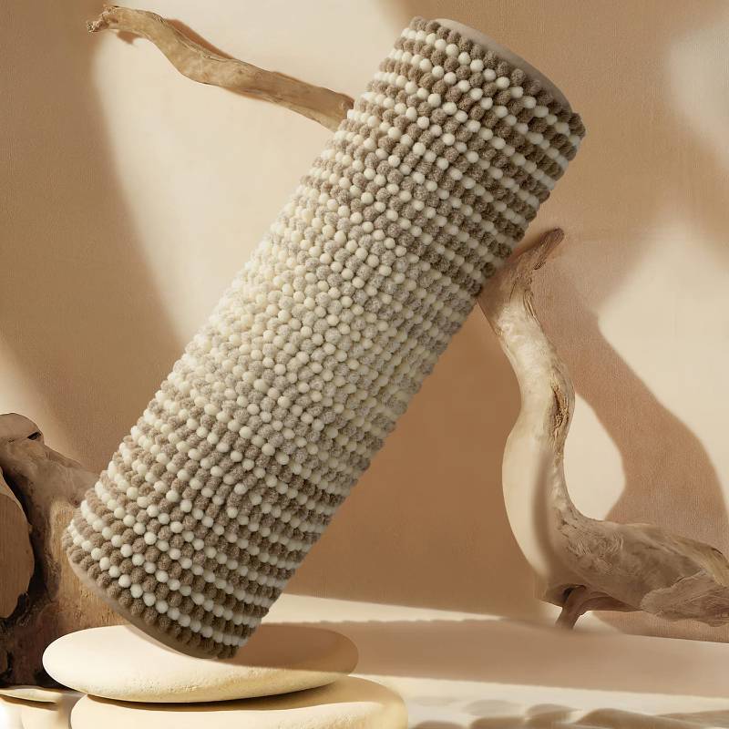 lot 38839 image: Luxury Bath Mat - 22x60 Non-Slip Chenille Water Absorbent Machine Washable (tan) - Retail $9