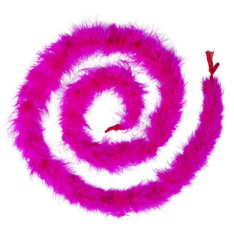 lot 38902 image: 2 Yards Hot Pink Marabou Feather Boa for Crafts, 20 g - Retail $6