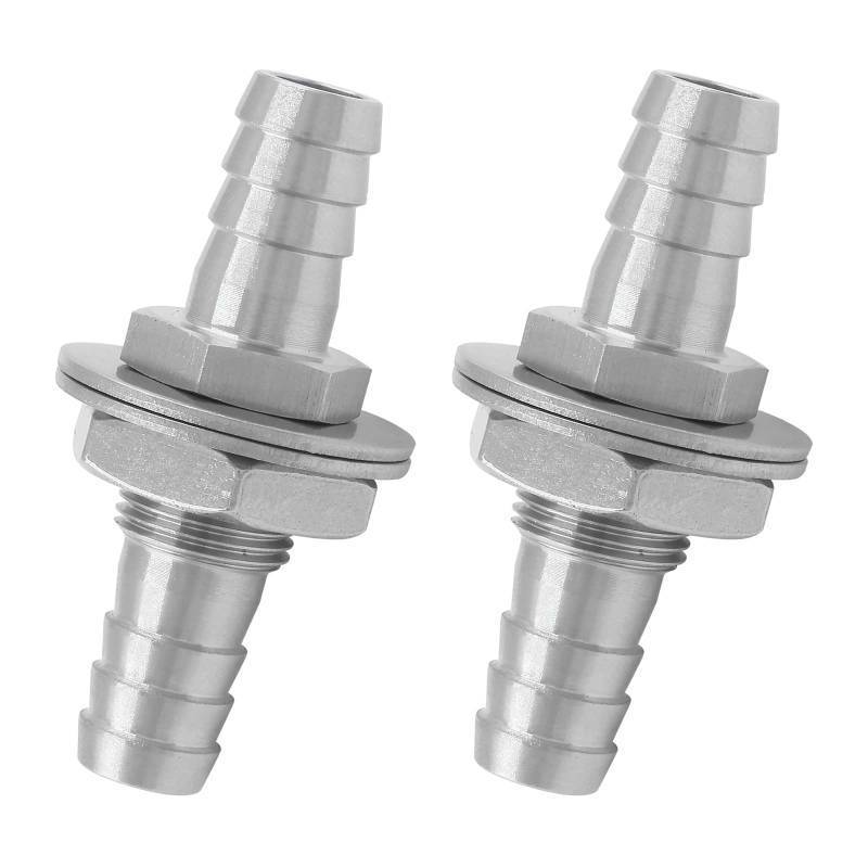 lot 38924 image: 38 Hose Barb, 304 Stainless Steel, 2 Pcs - Retail $7