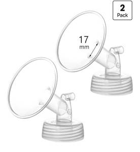lot 73730 image: 17mm Flange Compatible with Spectra S1 S2 9 Plus Synergy Gold Breastpump Replacement to Spectra Pump Parts and Flange - Retail $16