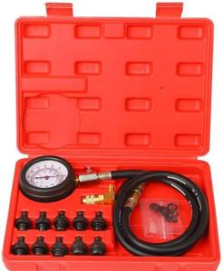 lot 73735 image: Oil Pressure Tester Tool, Oil Pressure Gauge Kit - Retail $22