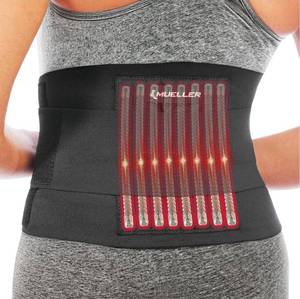 lot 73740 image: MUELLER Sports Medicine Adjustable Back Brace, Ideal for Upper and Lower Back Pain, Relief & Support for Men and Women, Strains, Sciatica, Scoliosis, 22 to 34 inch - Retail $17