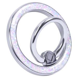 lot 73744 image: Magnetic Phone Ring for MagSafe Grip Super Magnet Gold Twinkle Design Ring Holder Stand, magsafe pop Socket (Colorful and Dazzling) - Retail $15