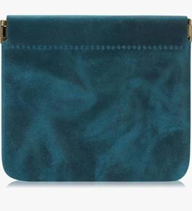 lot 73752 image: Mini Coin Purse, Genuine Leather Small Coin Wallet, Leather Squeeze Coin Purse Pouch Change Holder  - Retail $20