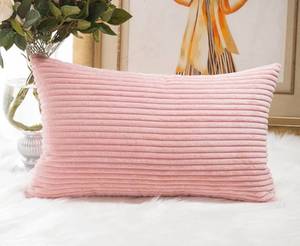 lot 73769 image: Corduroy Rectangle Throw Pillow Cover Oblong Throw Pillowcase Cushion Cover for Lumbar Pillow Covers 12x19 - Retail $10