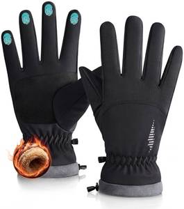lot 73786 image: Winter Waterproof Ski Snow Warm Gloves for Women Men, Windproof Cold Weather Thermal with Touchscreen Fingers, for Running Driving Cycling Hiking Biking Outdoor Sports. NEEDS TO BE WASHED. - Retail $19