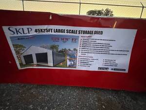 lot 5006 image: SKLP 45x25ft Large Scale Storage Shed Carport Building Model SK-SS45