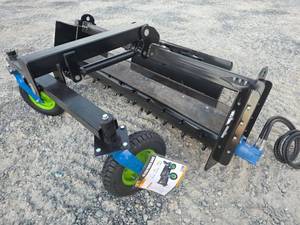 lot 5035 image: Skid Steer Power Rake Model PR71 71 inch  64 Tooth