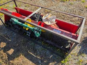 lot 5044 image: 3 Point Tractor Rotary Tiller 67 inch Wide 30 - 50 HP Rated