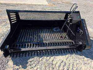 lot 5047 image: Skid Steer 72in Rock Picker Rake Bucket RP72