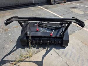 lot 5070 image: GIYI Mulcher Attachment for Mini Skid Steer Loader
