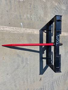 lot 5072 image: Skid Steer Hay Spike Frame Fork Attachment 47in Width 1224lb Capacity HF47