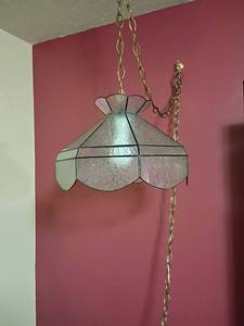 lot 901 image: Hanging Lamp.  Located in basement
