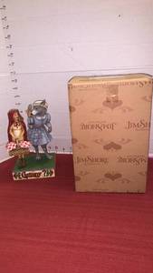 lot 1018 image: Jim Shore Heartwood Creek Granny, Little Red Riding Hood Wolf Figurine