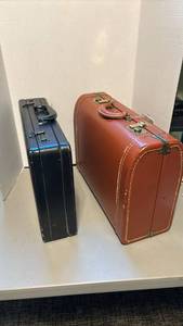 lot 1310 image: 1 Hard-sided Suitcase, plus a Black Briefcase