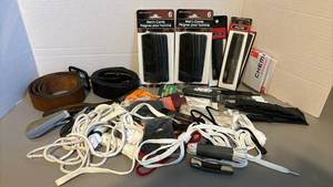 lot 1334 image: Mens Grooming Accessories Lot - Combs Belts Shoelaces Hair Care