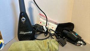 lot 1338 image: Equalizer PRO Handheld Massager with Power Adapter and Accessories, Travel hair dryer and a microwaveable neck wrap