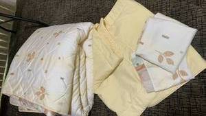 lot 1432 image: QueenKing comforter with misc shams