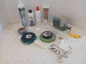 lot 3031 image: Duck tape, floral tape, Spot out, and more